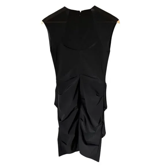 Nicole Miller Women's Black Sheath Dress Size 2 Above Knee Length Formal - Picture 2 of 8